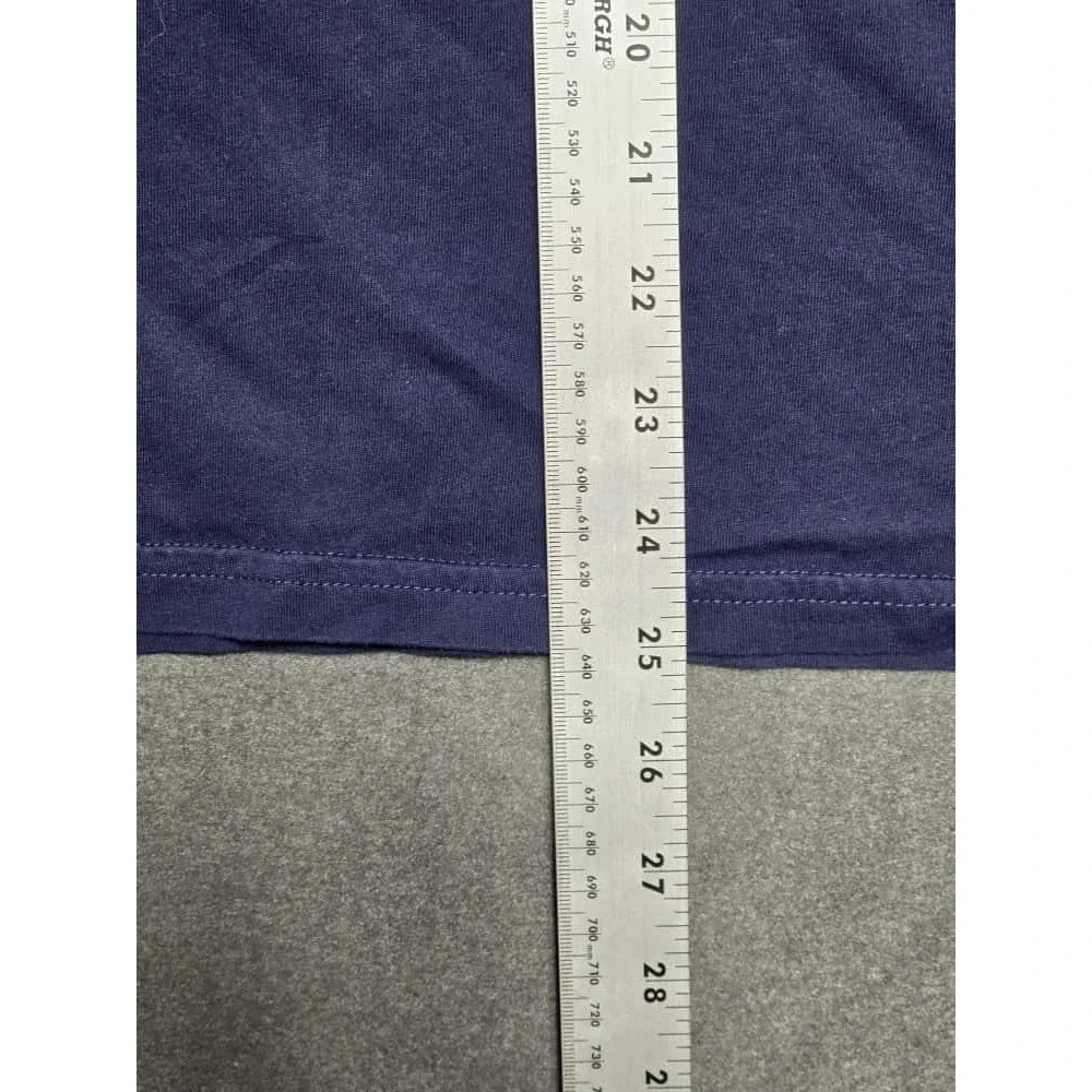 Polo Ralph‎ Lauren Hoodie Long Sleeve T-Shirt Blue Spellout Pullover L